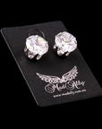 Mad Ally Diamante Stud Earrings