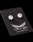 Mad Ally Diamante Stud Earrings