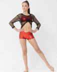 Studio 7 Long Sleeve Fishnet Crop CHCT17 / ADCT17