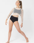 Studio 7 Long Sleeve Fishnet Crop CHCT17 / ADCT17