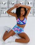 Sylvia P Puzzling Hi-Waist Short