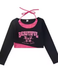 J G Long Sleeve Hip Hop Top