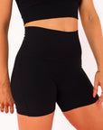 Claudia Dean Ribbed 4" Shorts -Staples Collection