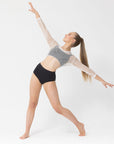 Studio 7 Long Sleeve Fishnet Crop CHCT17 / ADCT17