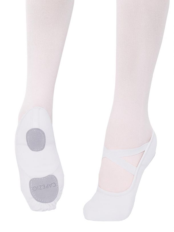 Capezio Hanami Stretch Canvas Child Black White Ballet Shoe 2037C