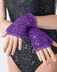 Studio 7 Sequin Fingerless Gloves Acc05