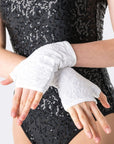 Studio 7 Sequin Fingerless Gloves Acc05