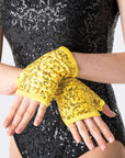 Studio 7 Sequin Fingerless Gloves Acc05