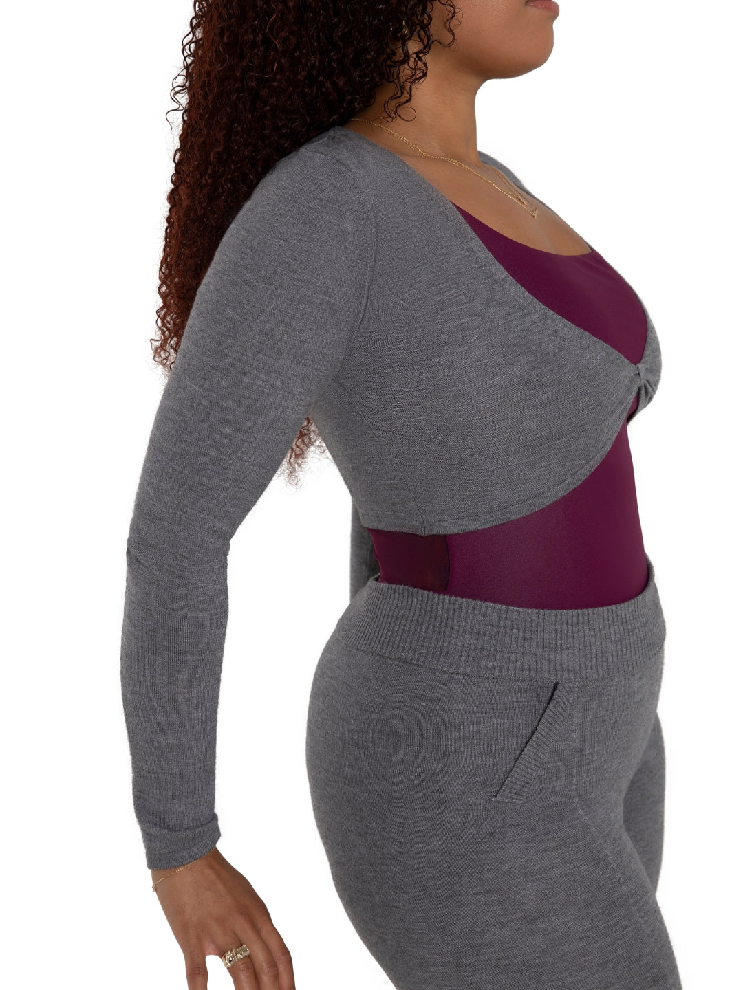 Capezio Cropped Pinch Sweater CK11001W -Harmonie