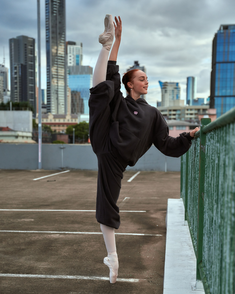 Claudia Dean Oversized Hoodie - Tracks For Ballerinas - Pre Order