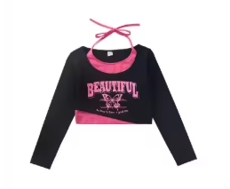 J G Long Sleeve Hip Hop Top