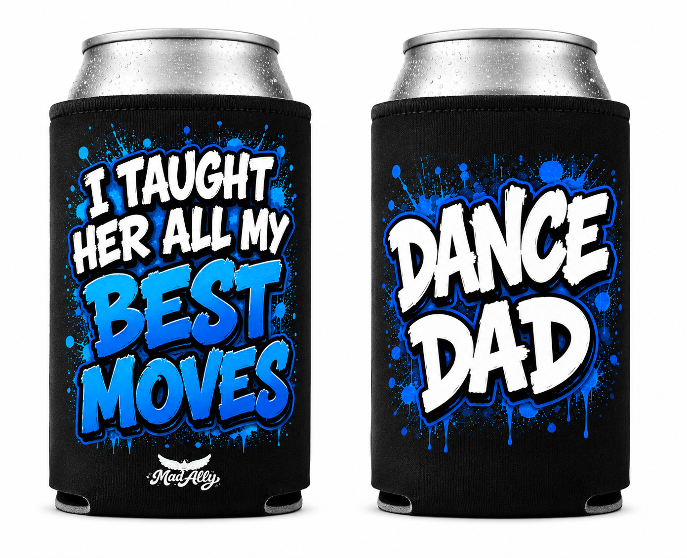 Mad Ally Dance Dad Stubbie Holder