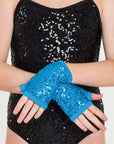 Studio 7 Sequin Fingerless Gloves Acc05