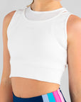 Sylvia P Khloe Cropped Top- Bold Collection