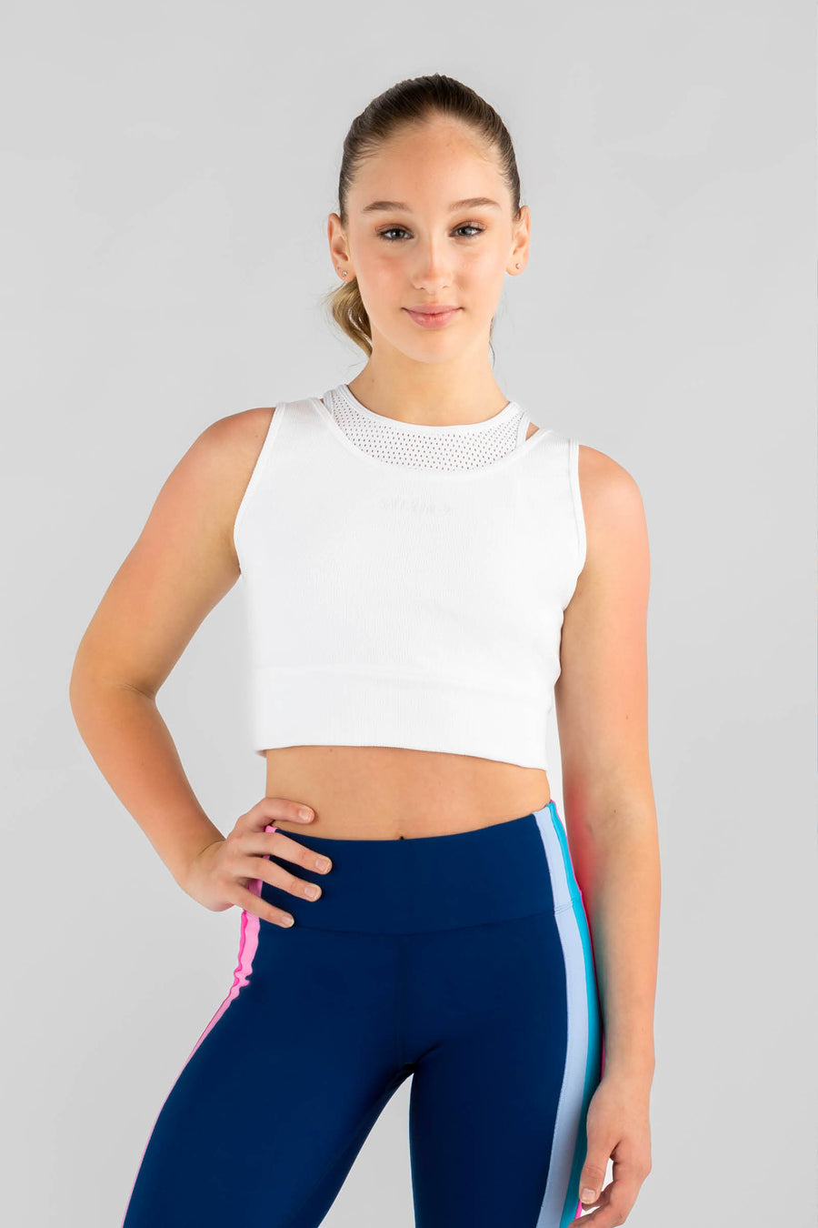 Sylvia P Khloe Cropped Top- Bold Collection