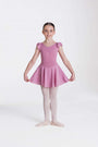 TCD01 STUDIO 7 CAP SLEEVE CHIFFON DRESS DUSTY PINK