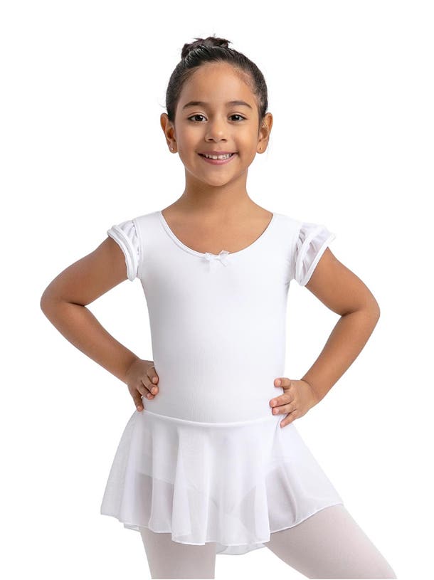 Capezio Flutter Puff Sleeve Dress - Children&#39;S Collection 11882C